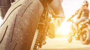 Couple of motorcyclists